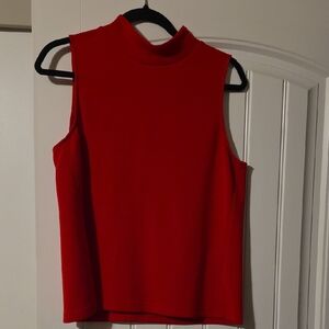 Boston Proper Bold Red Sleeveless Tank Top